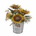 Espectaculo 8 in. Tall SUNFLOWERS MIX IN TIN ES2578380